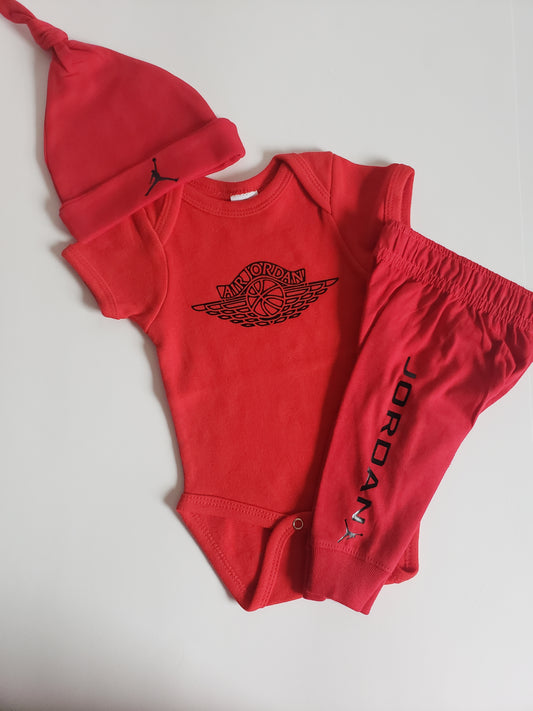Jordan Inpired onesie and hat Boys Shirt Girls Shirt  Designer