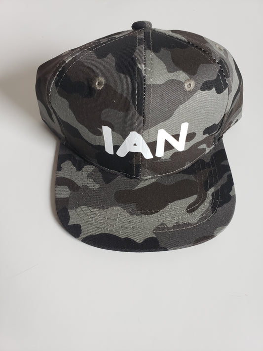 Charcoal Camo Snapback Hat