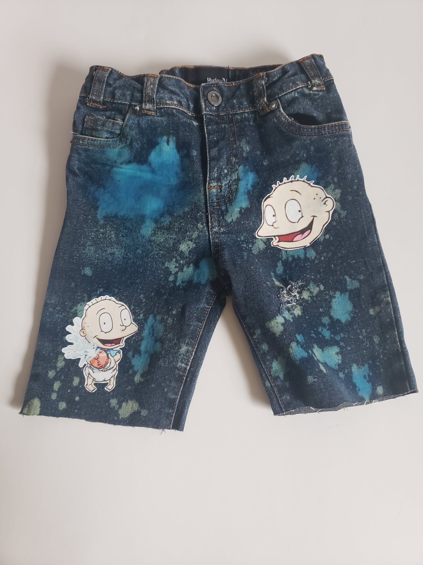 Rugrats Tommy Boys Distressed Jeans Shorts