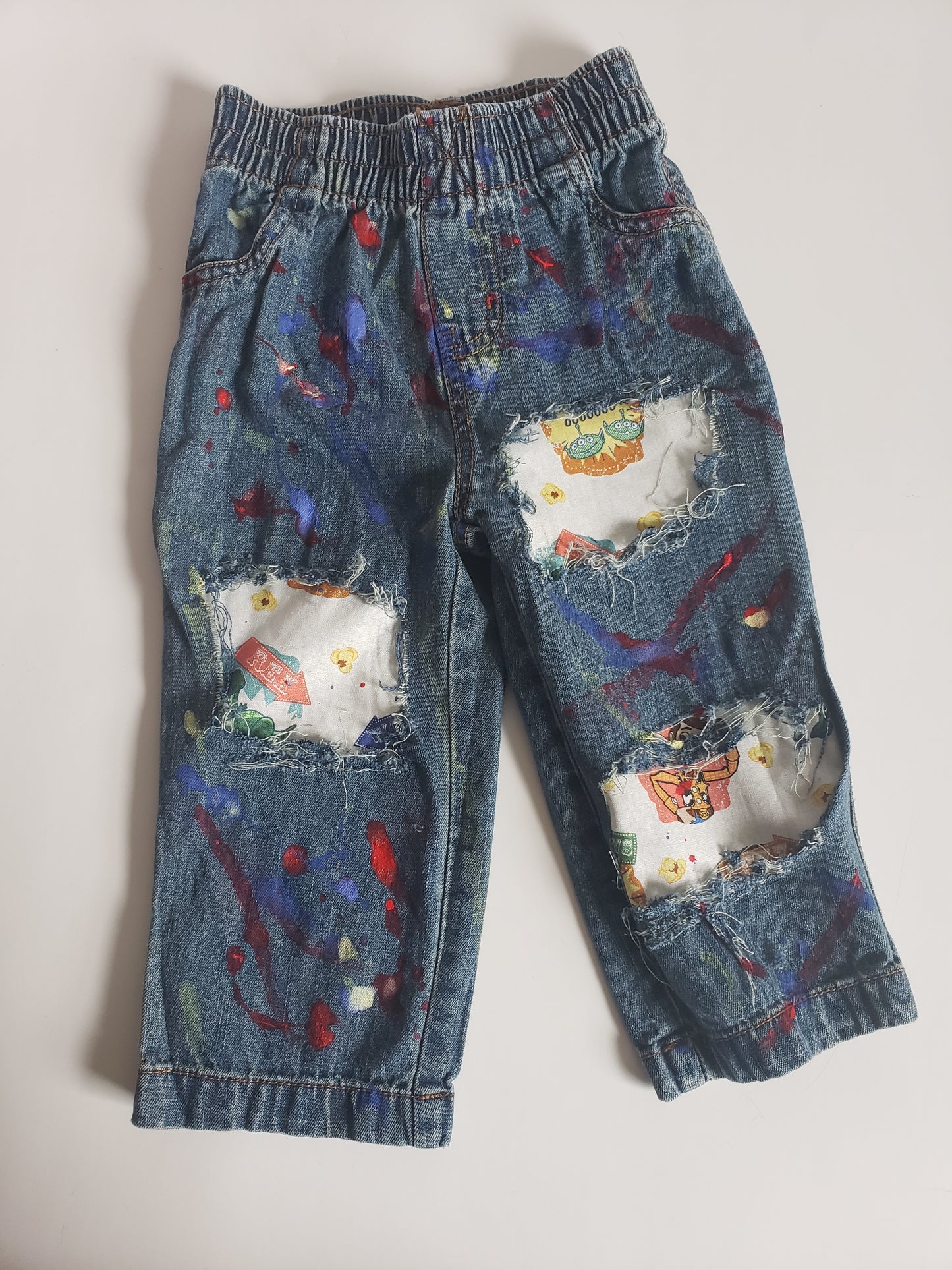 Boys Distressed Jeans Toy Story