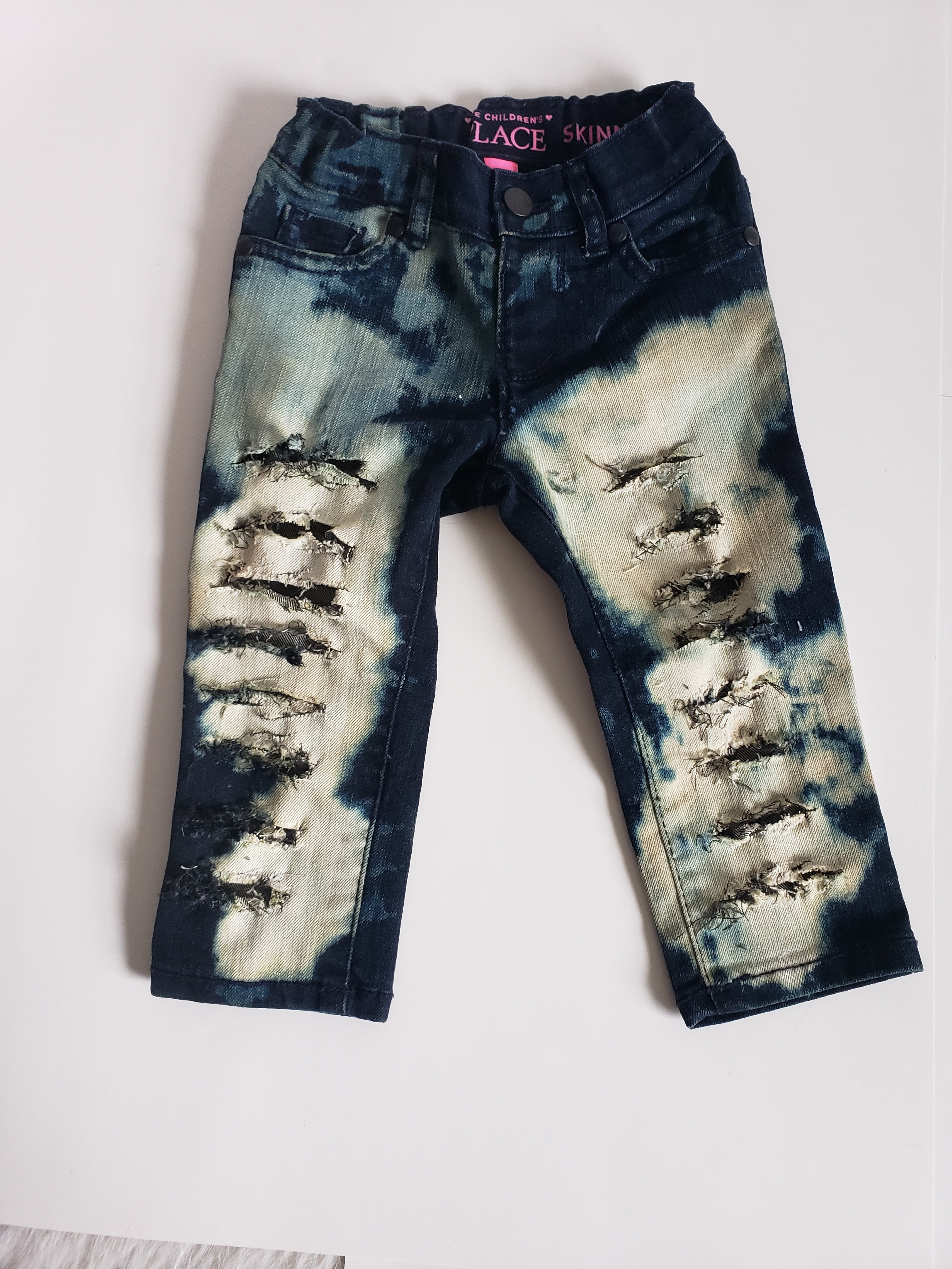 Bleach Bum Girls Distressed Jeans