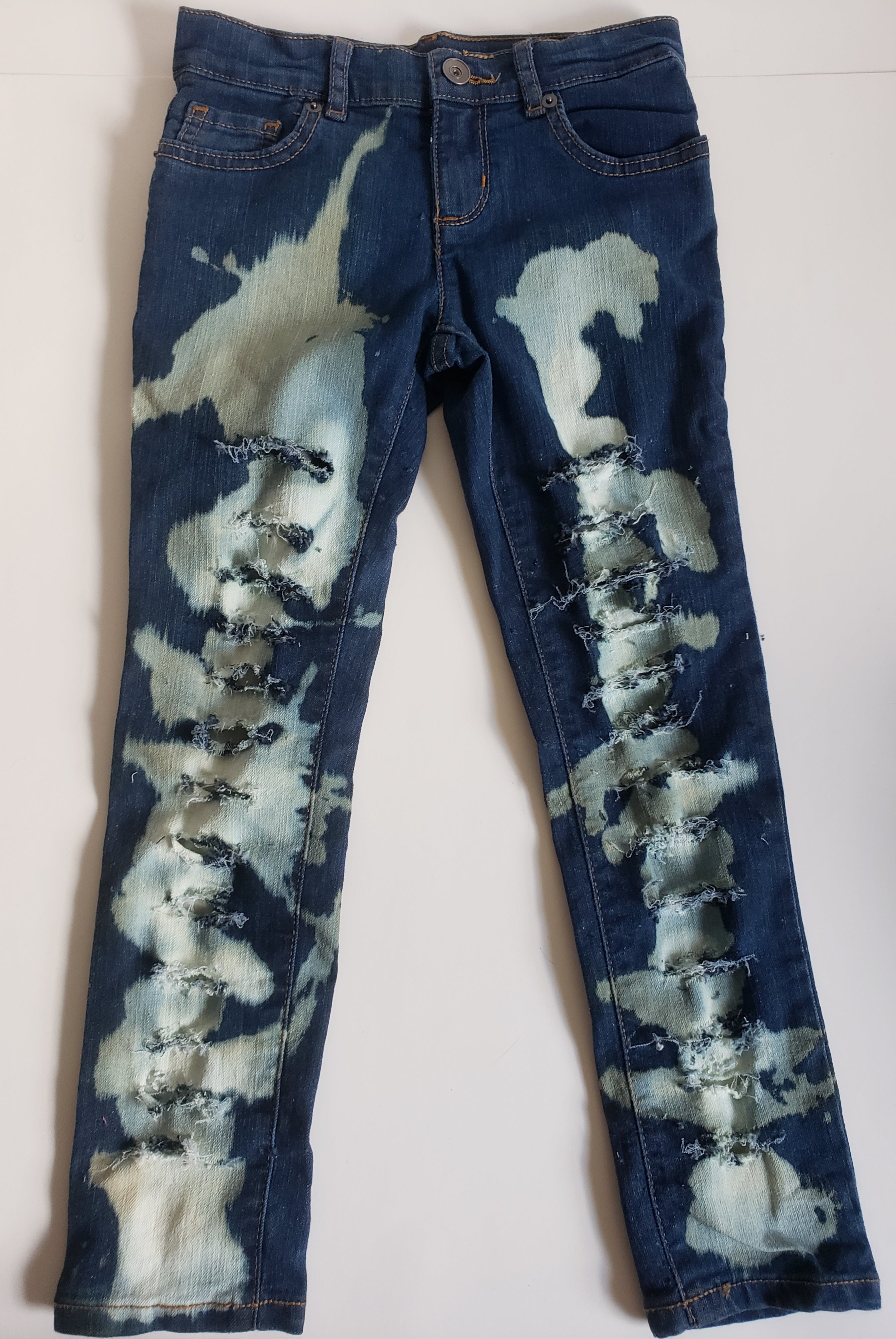 Bleach Bum Girls Distressed Jeans