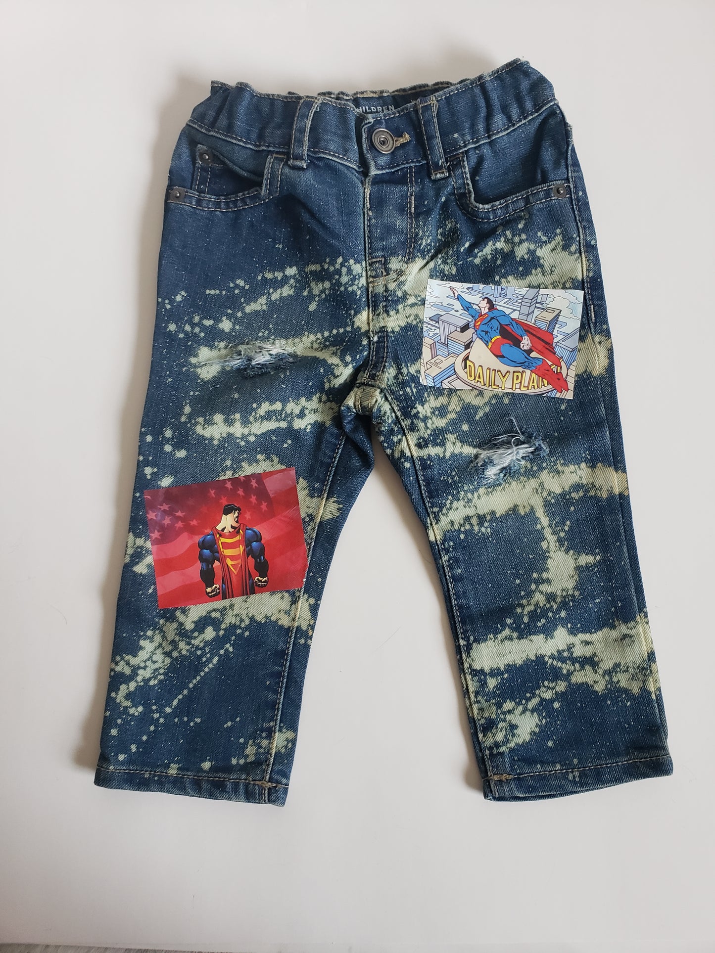 Superman Denim Outfit Sets Boys Girls