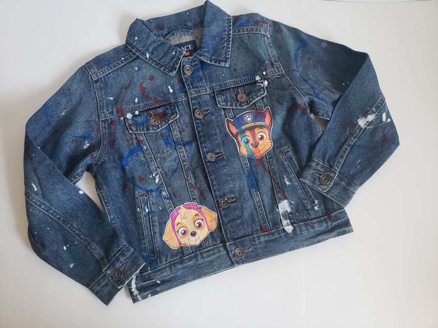 Paw Patrol Paint Splatters Denim Jacket  Girls Boys