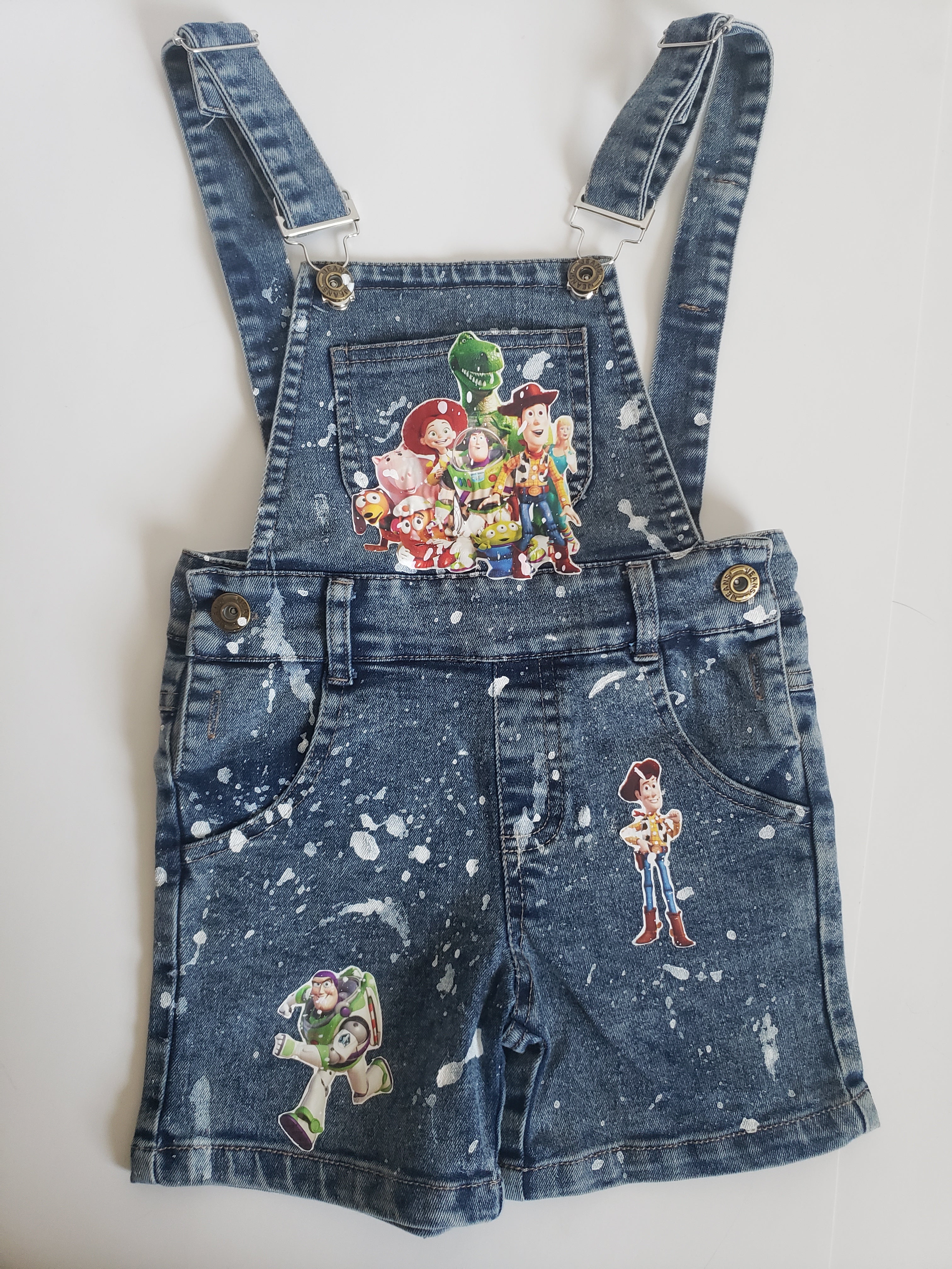 Toy Story Overalls Shortalls Jumper Boys Girls