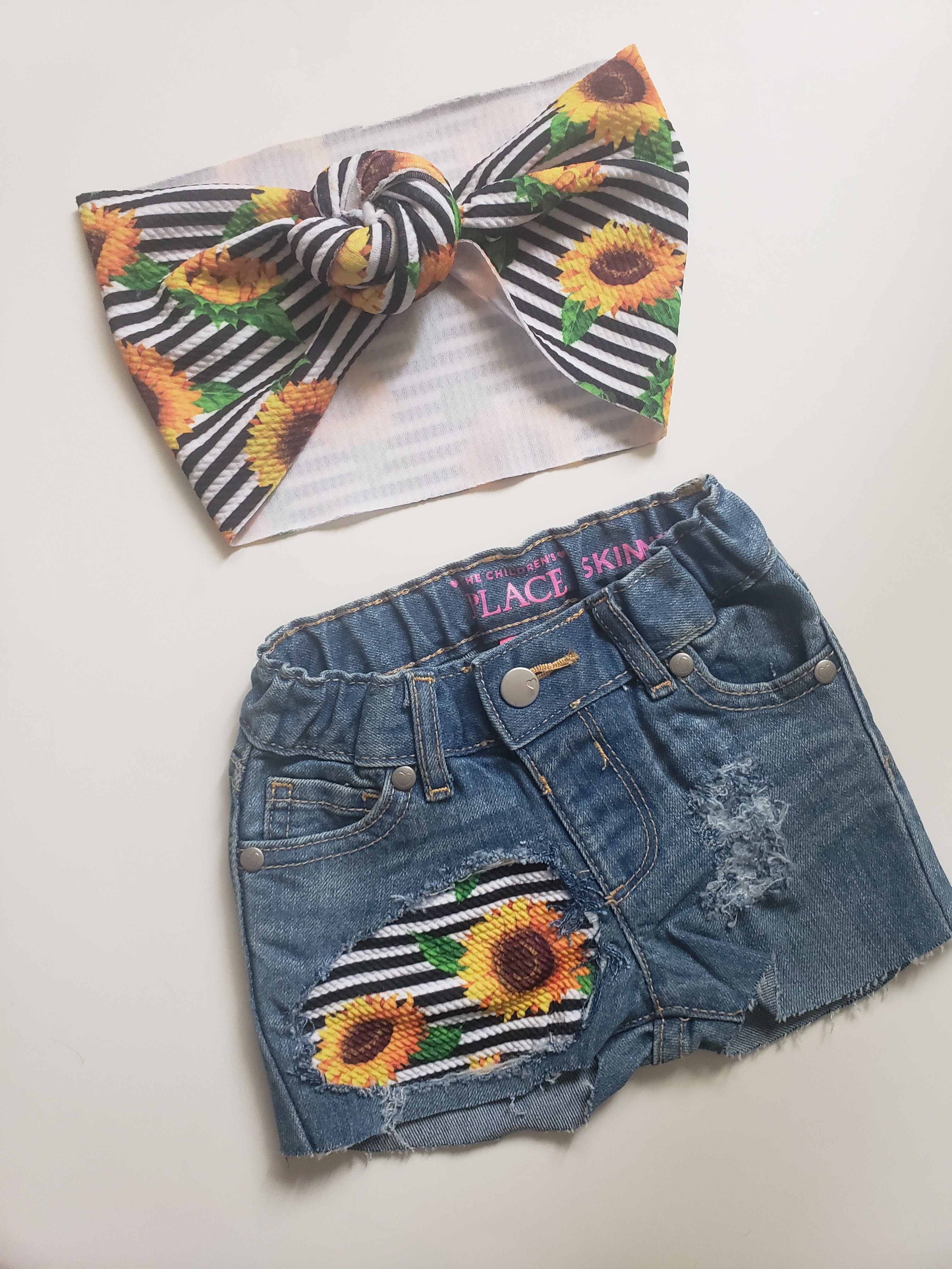 Sunflower Girls Distressed Jeans Shorts