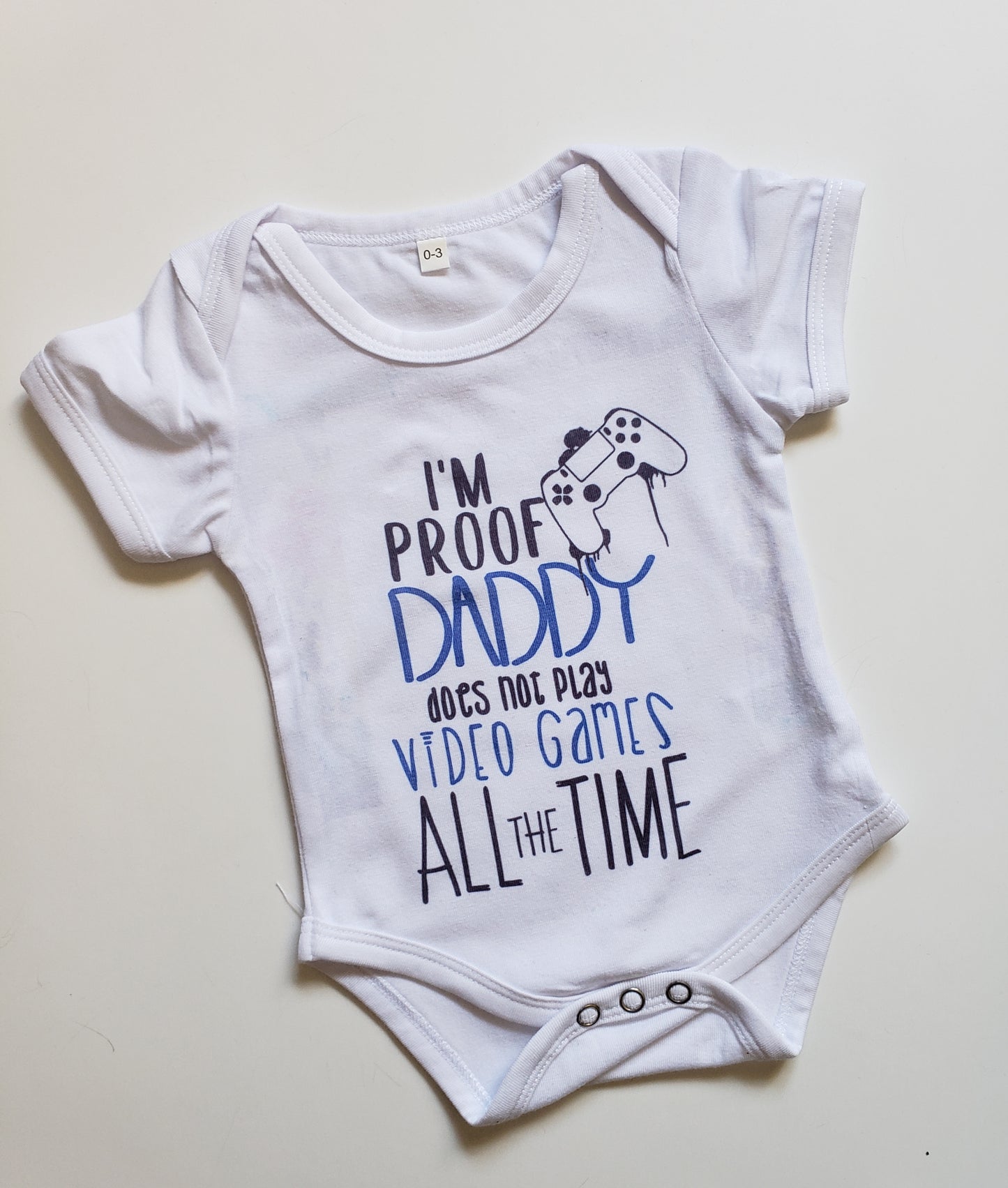 I'm Proof Daddy Does Not Play Video Games All The Time Boys Shirt
