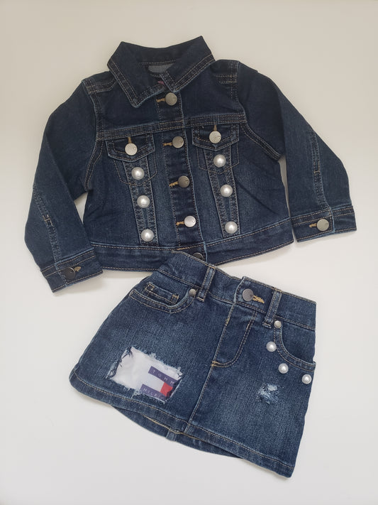 Tommy Denim Outfit Sets Girls