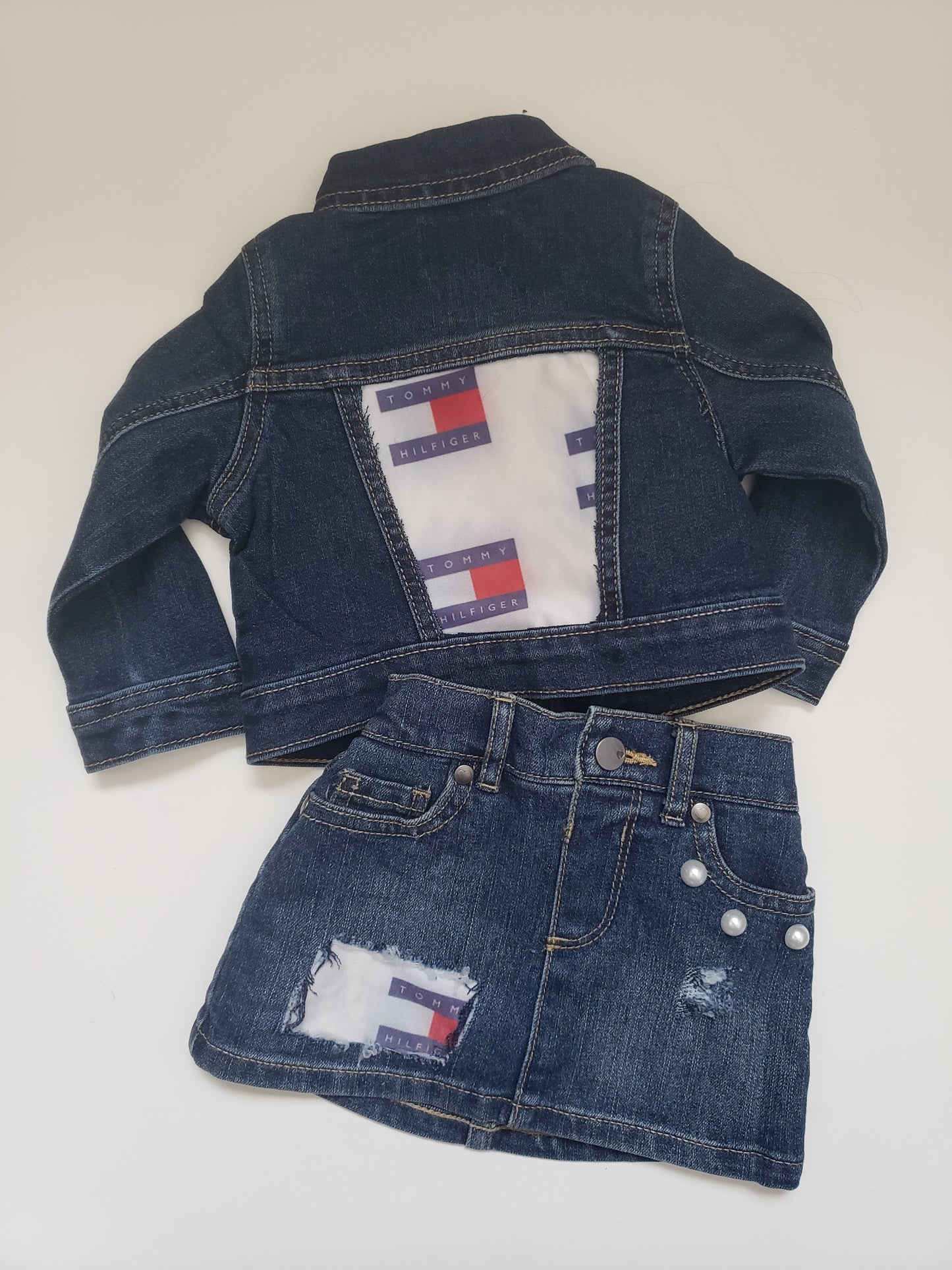 Tommy Denim Outfit Sets Girls