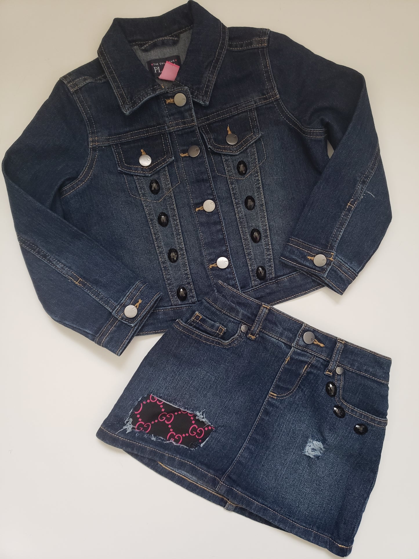 Gucci Denim Outfit Sets Girls designer