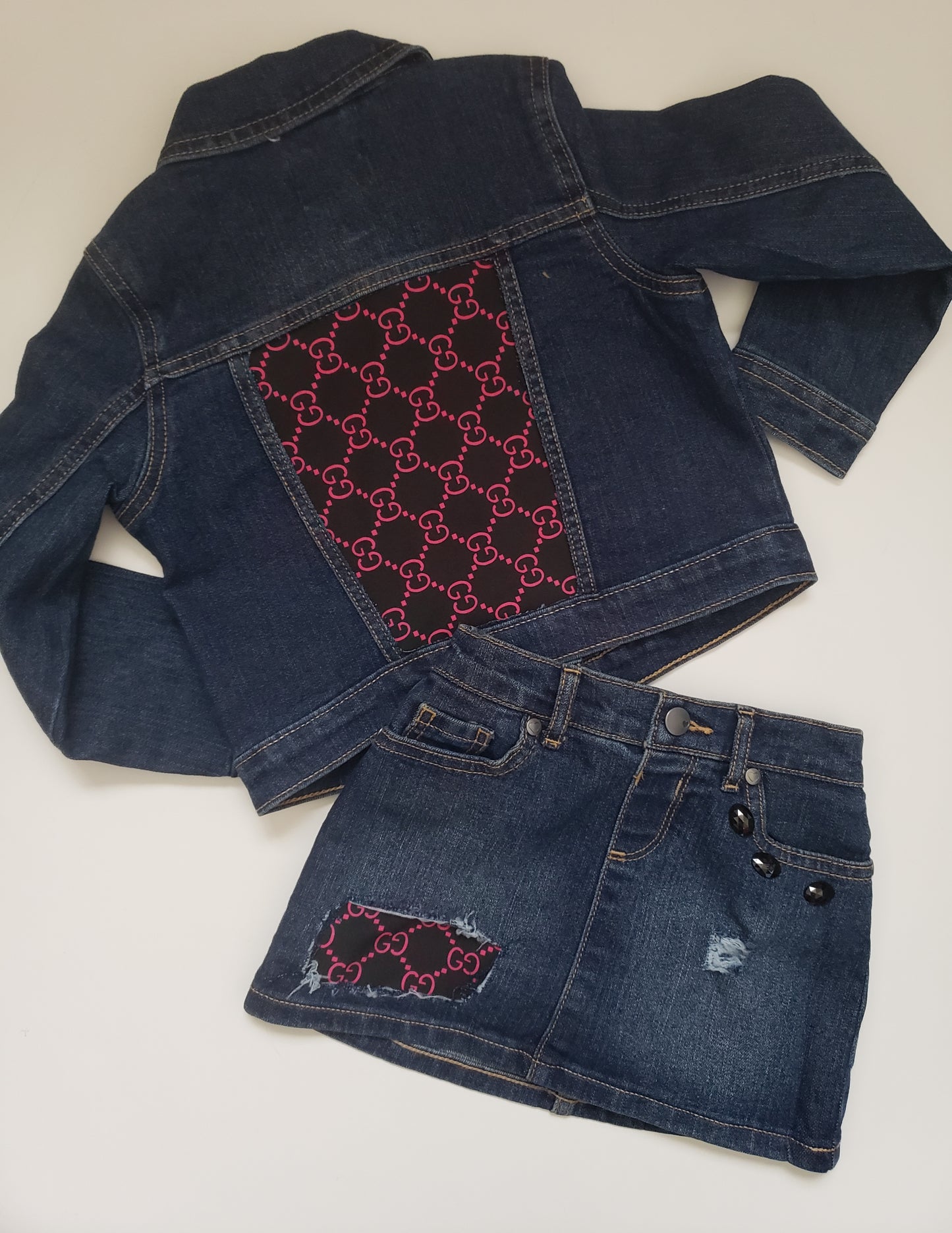 Gucci Denim Outfit Sets Girls designer