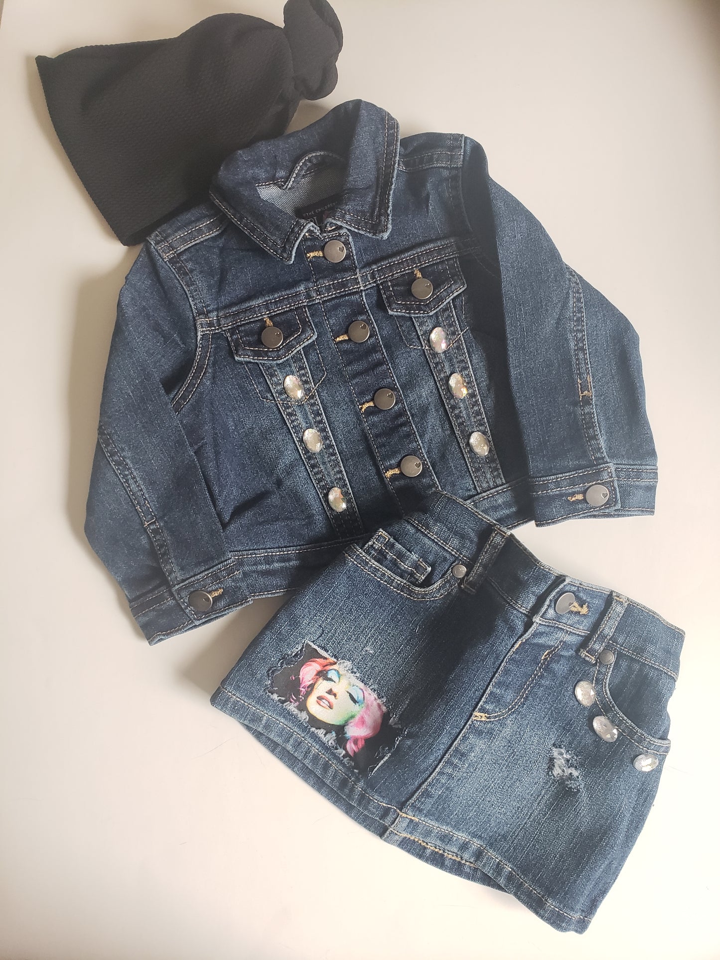 Marilyn Monroe Denim Outfit Sets Girls