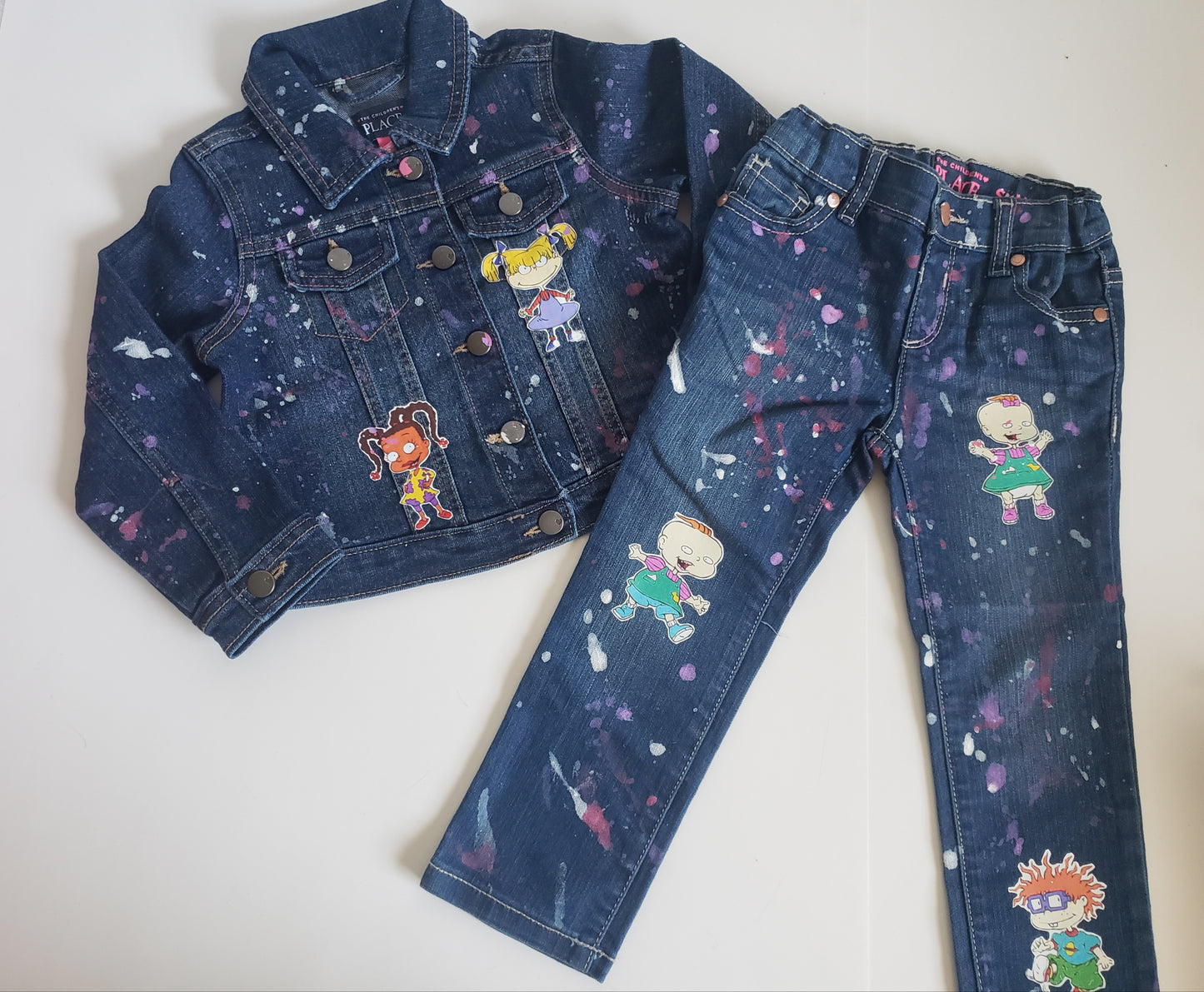 Rugrats Denim Outfit Sets Girls