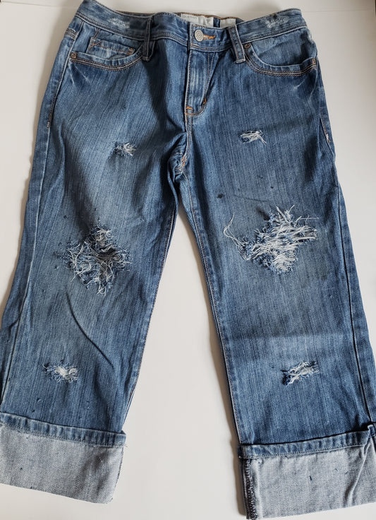 Simply Sara Girls Distressed Jeans Carpis Shorts