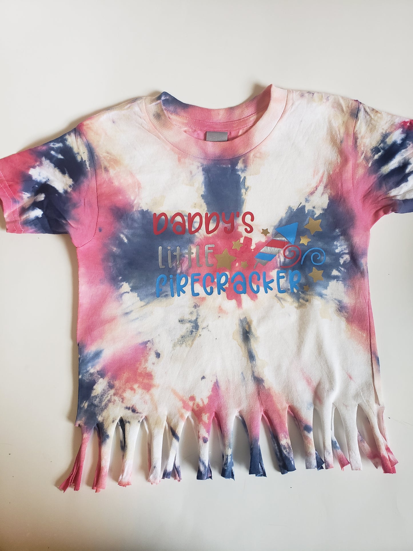 Daddy's Little Firecracker Girls Shirt 4th of July