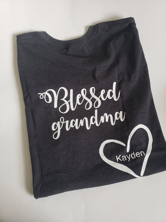 Blessed Grandma Ladies Shirt