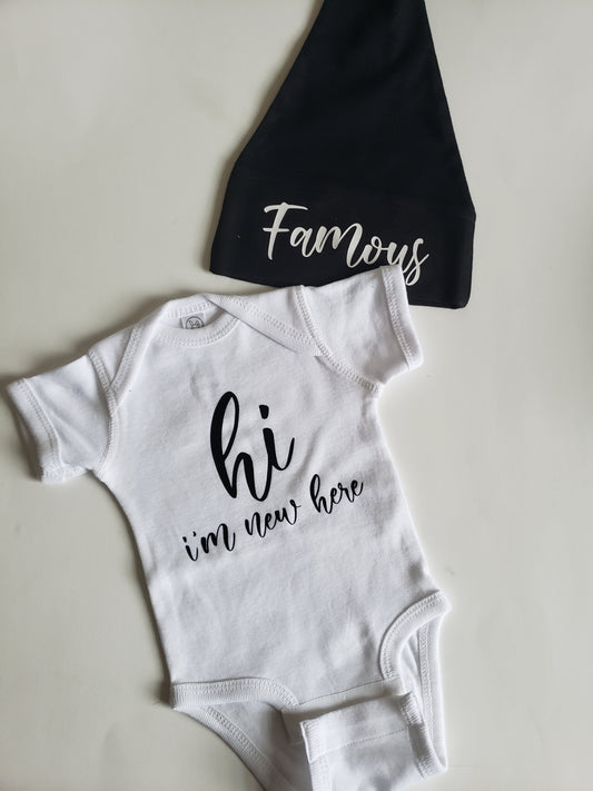Hi I'm new here Boys Shirt Girls Shirt