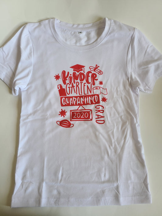 Kindergarten Quardantine Grad 2020 Girls Shirt Boys Shirt