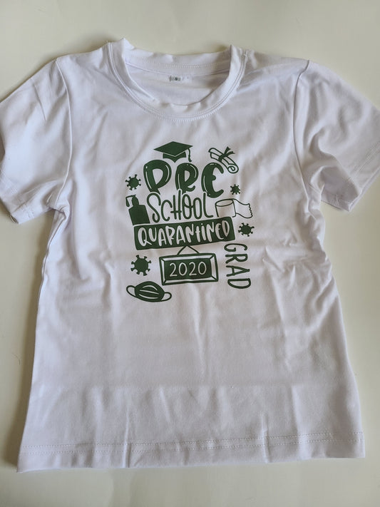 Pre K Quardantine Grad 2020 Girls Shirt Boys Shirt