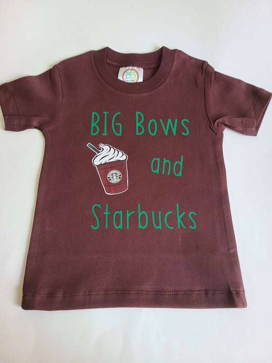 Big Bows and Starbucks Girls Shirt
