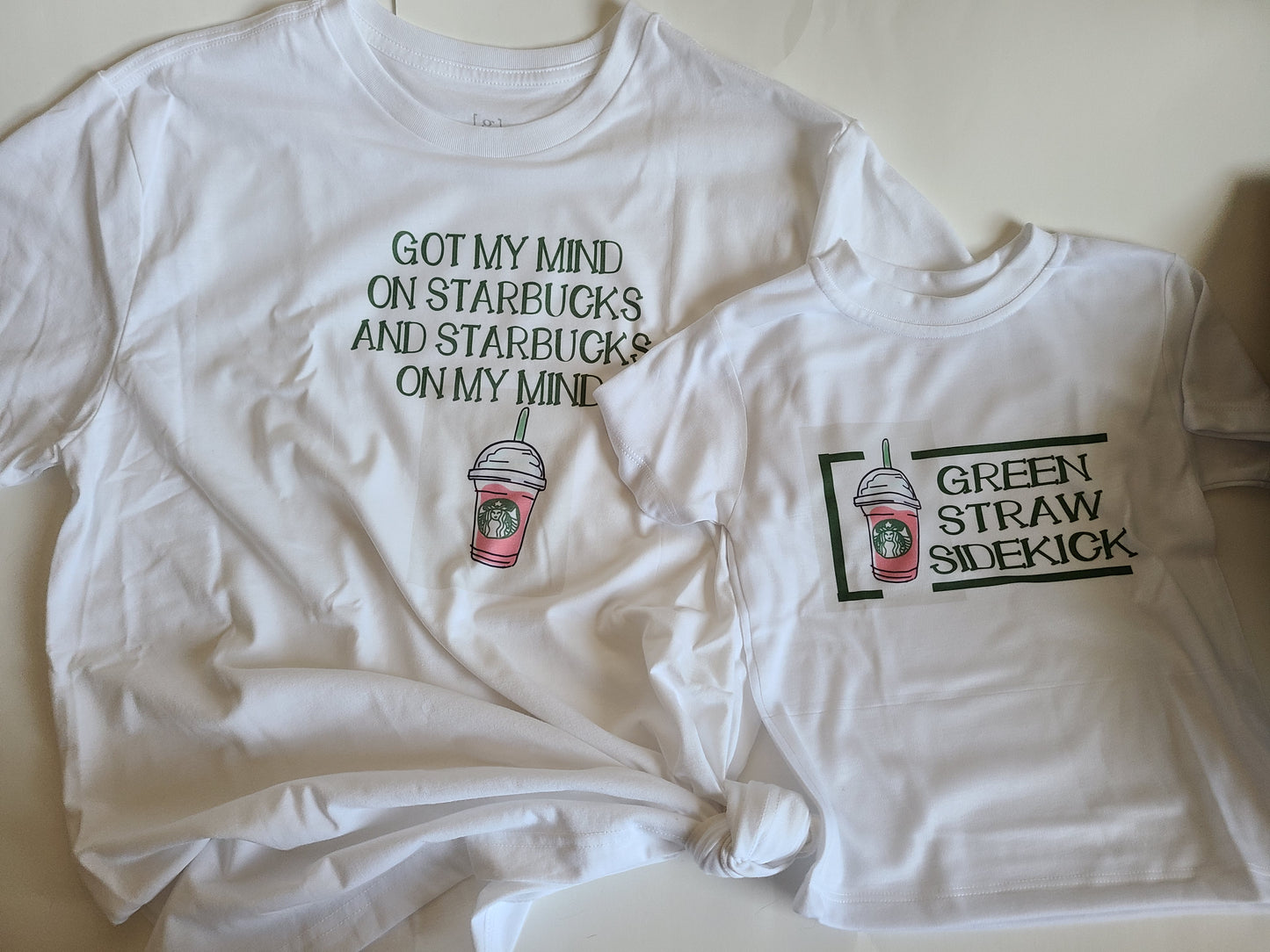 Starbucks Mommy and Me Adult Ladies Shirt Girls Shirt