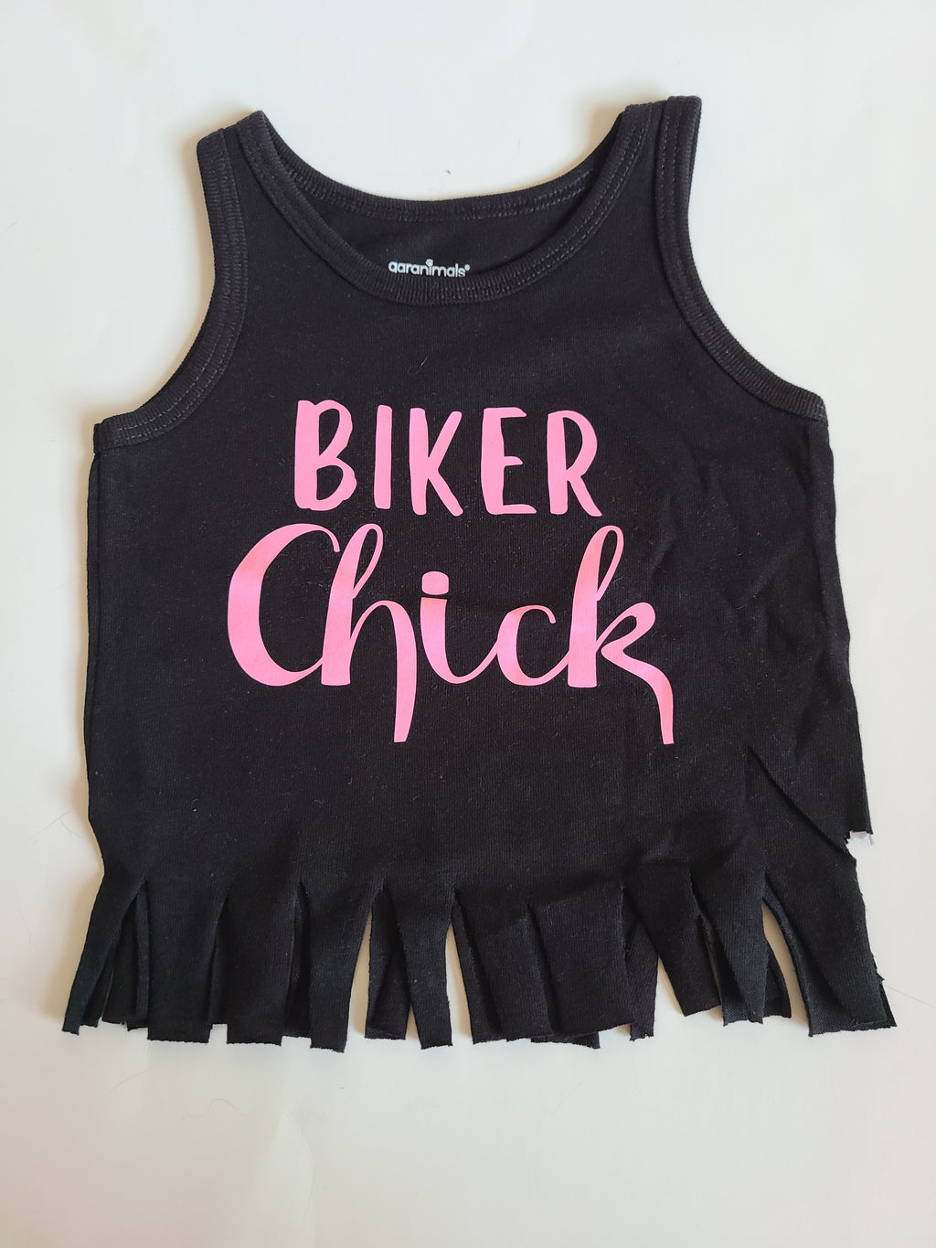 Biker Chick Girls Tank Top Fringe