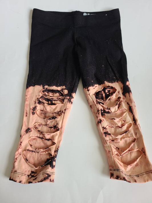 Ombre Shredded Leggings