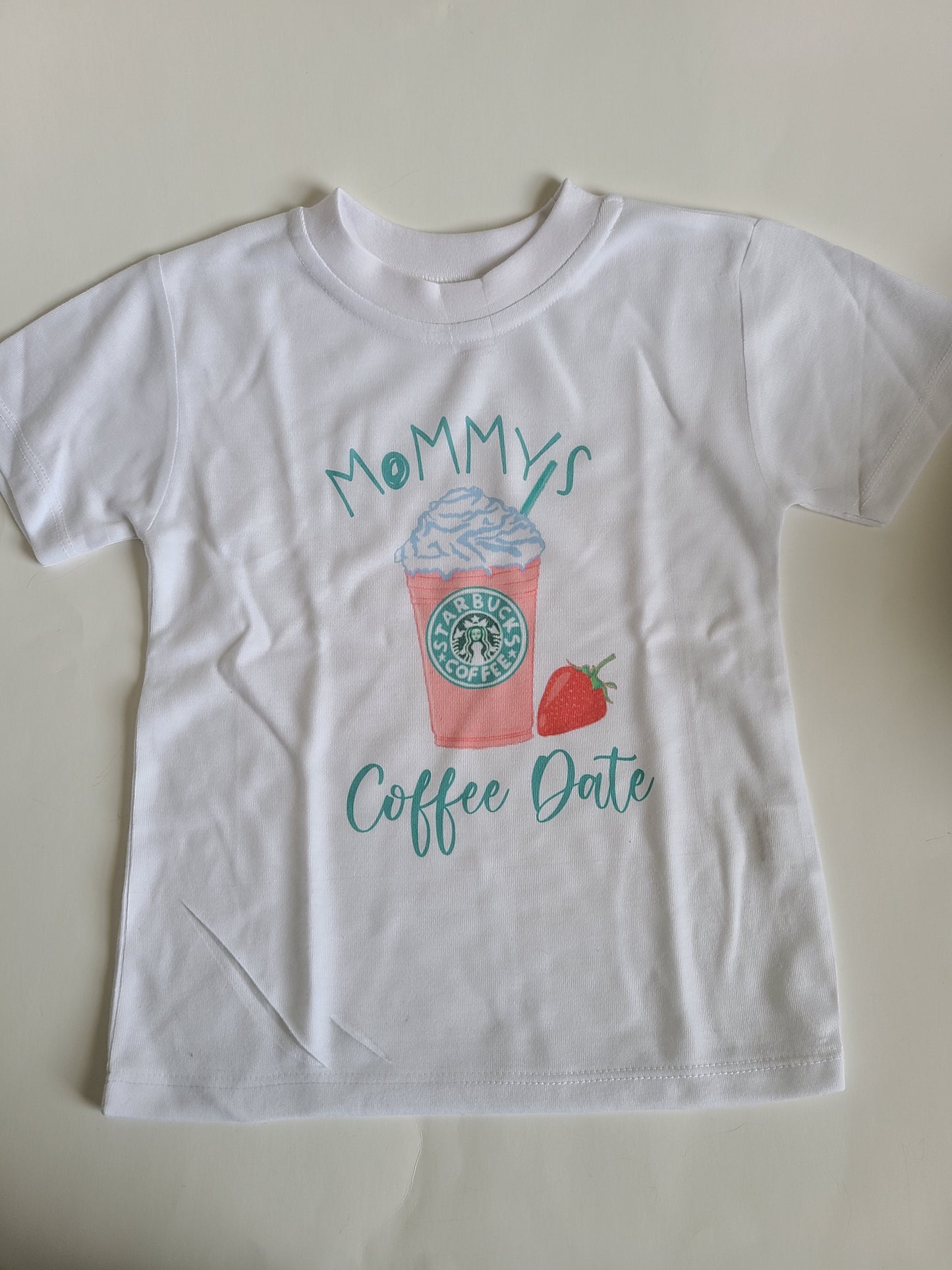 Starbucks Mom's Fuel Mom's Date Mommy and Me Adult Ladies Shirt Girls Shirt