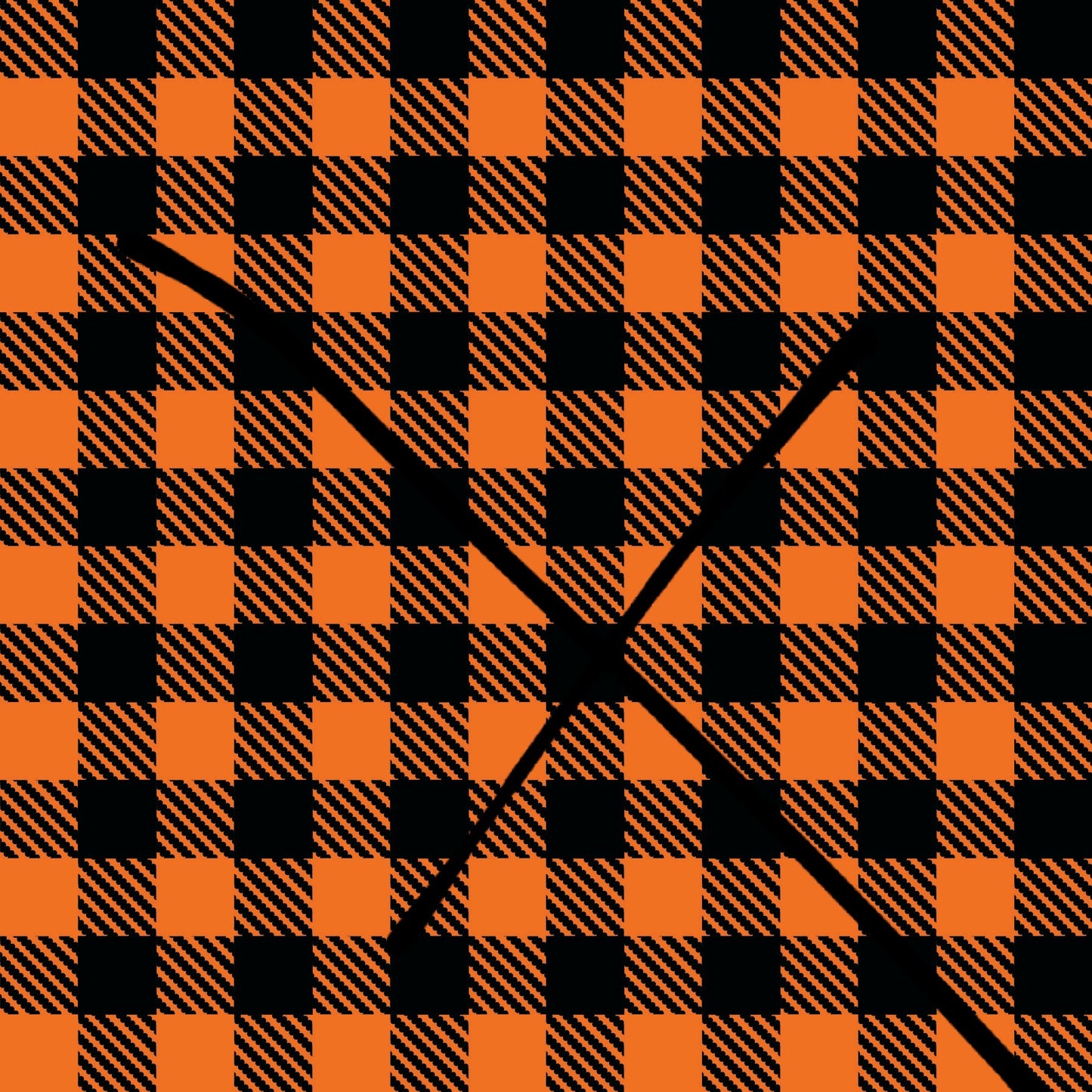 Orange Plaid Handmade