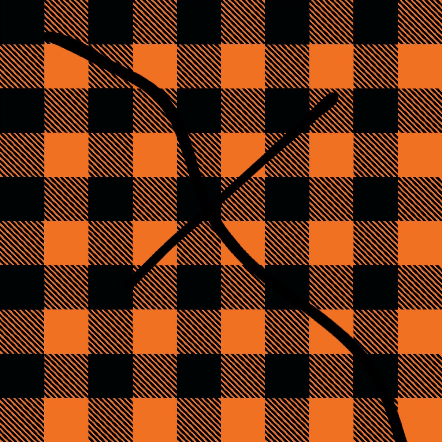 Orange Plaid Handmade