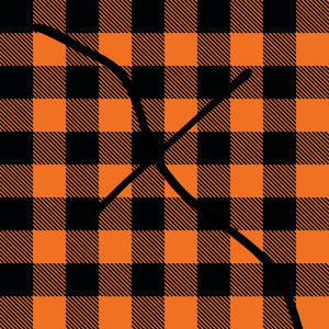 Orange Plaid Handmade