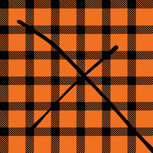 Orange Plaid Handmade