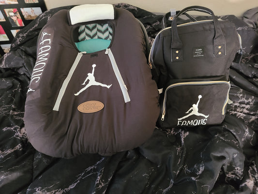 Personalized Daiper Bag and Cozy Cover