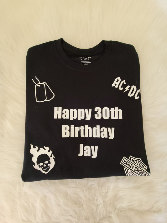 Mens Shirt Personalized Birthday