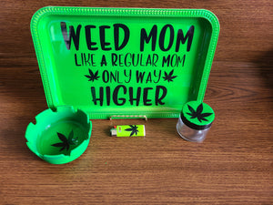 Weed Mom Rolling Trays 4pc