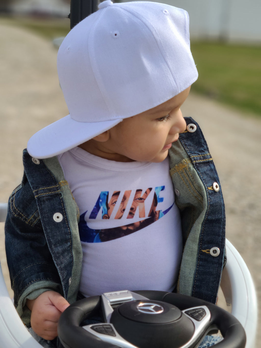 White Snapback Hat