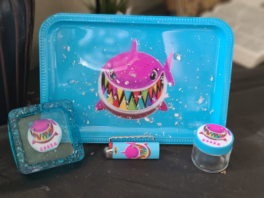 Takashi 69 Shark Rolling Trays 4pc