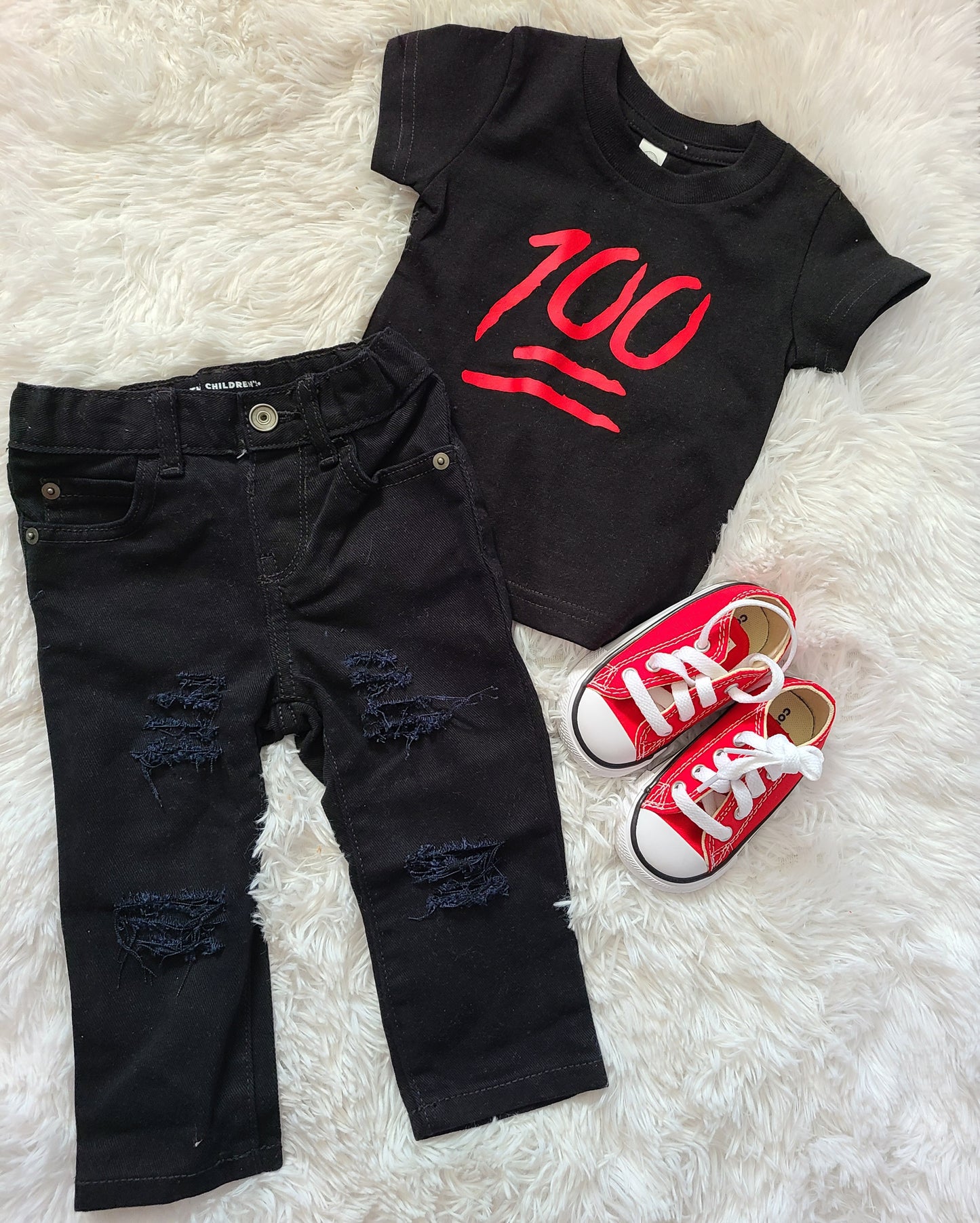 Famous Boys Distressed Jeans