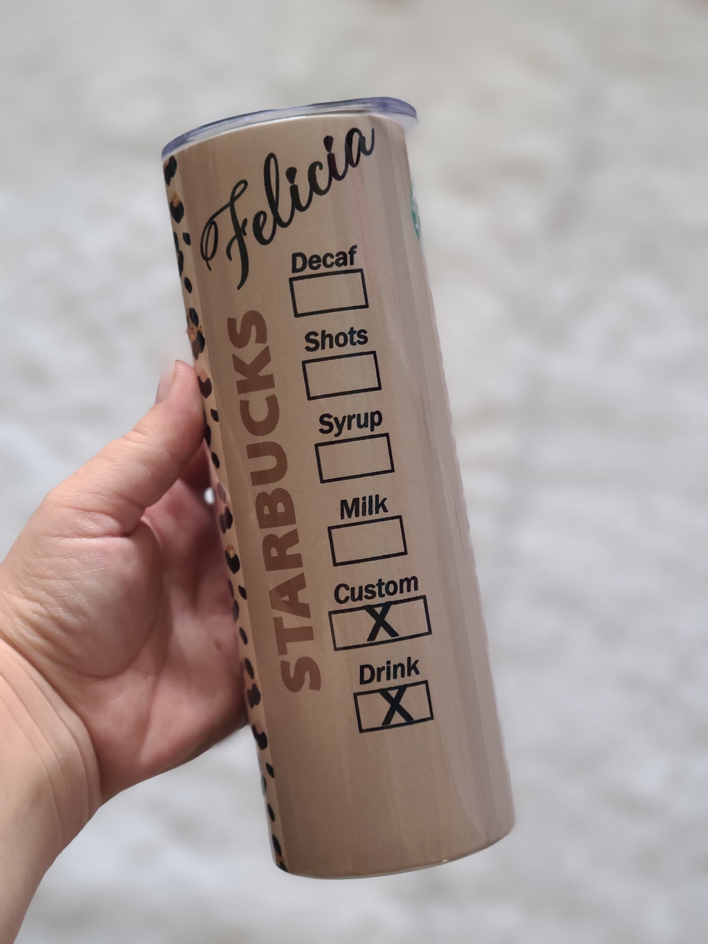 Personalized Starbucks Tumbler Mug Sippy Cup Bottle