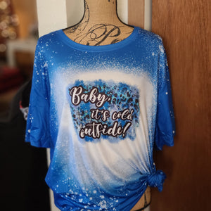 Baby Its Cold Outside Christmas Girls Shirt Ladies Shirt