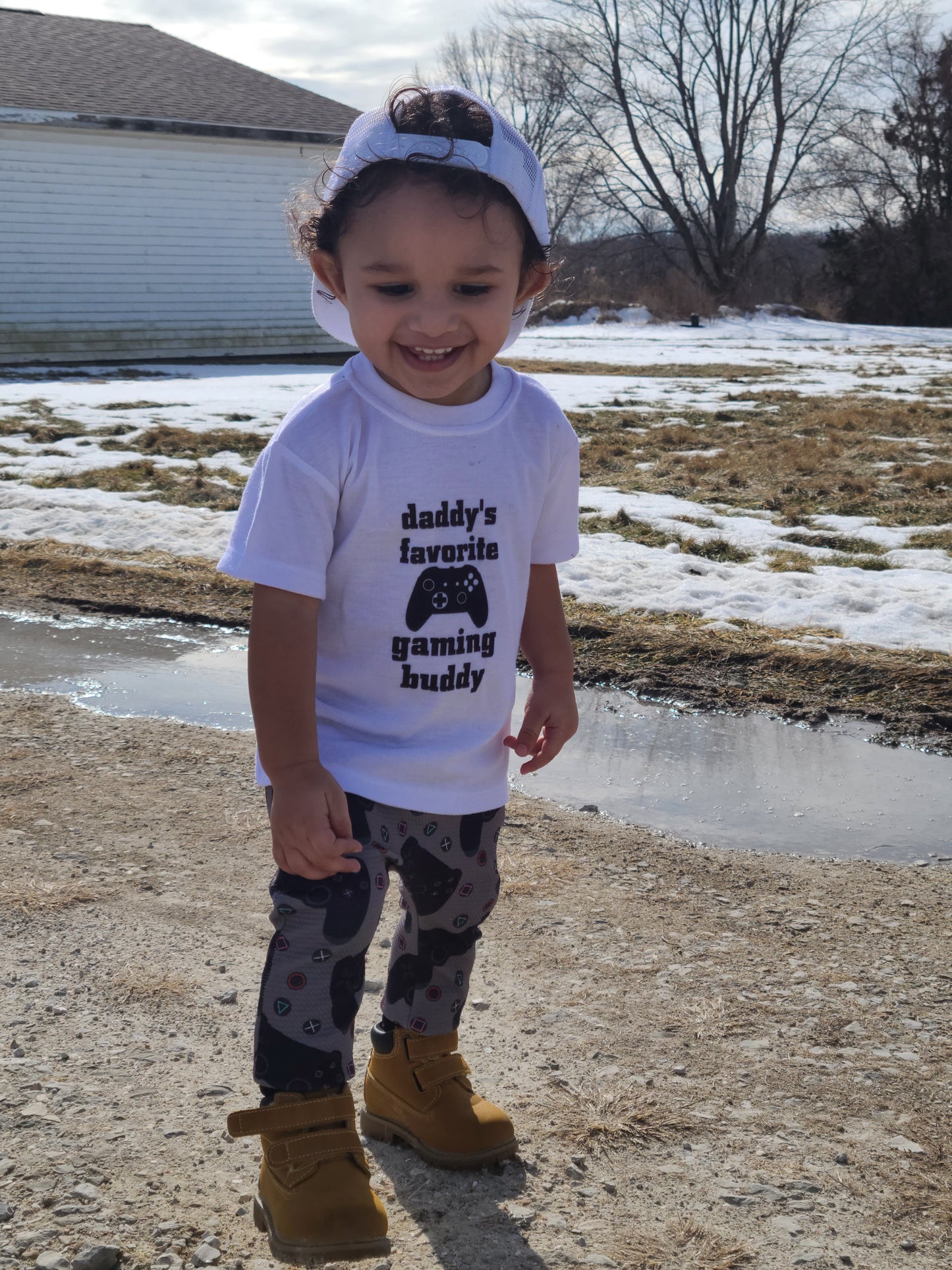 Daddy's Favorite Gaming Buddy Boys Shirt Girls Shirt