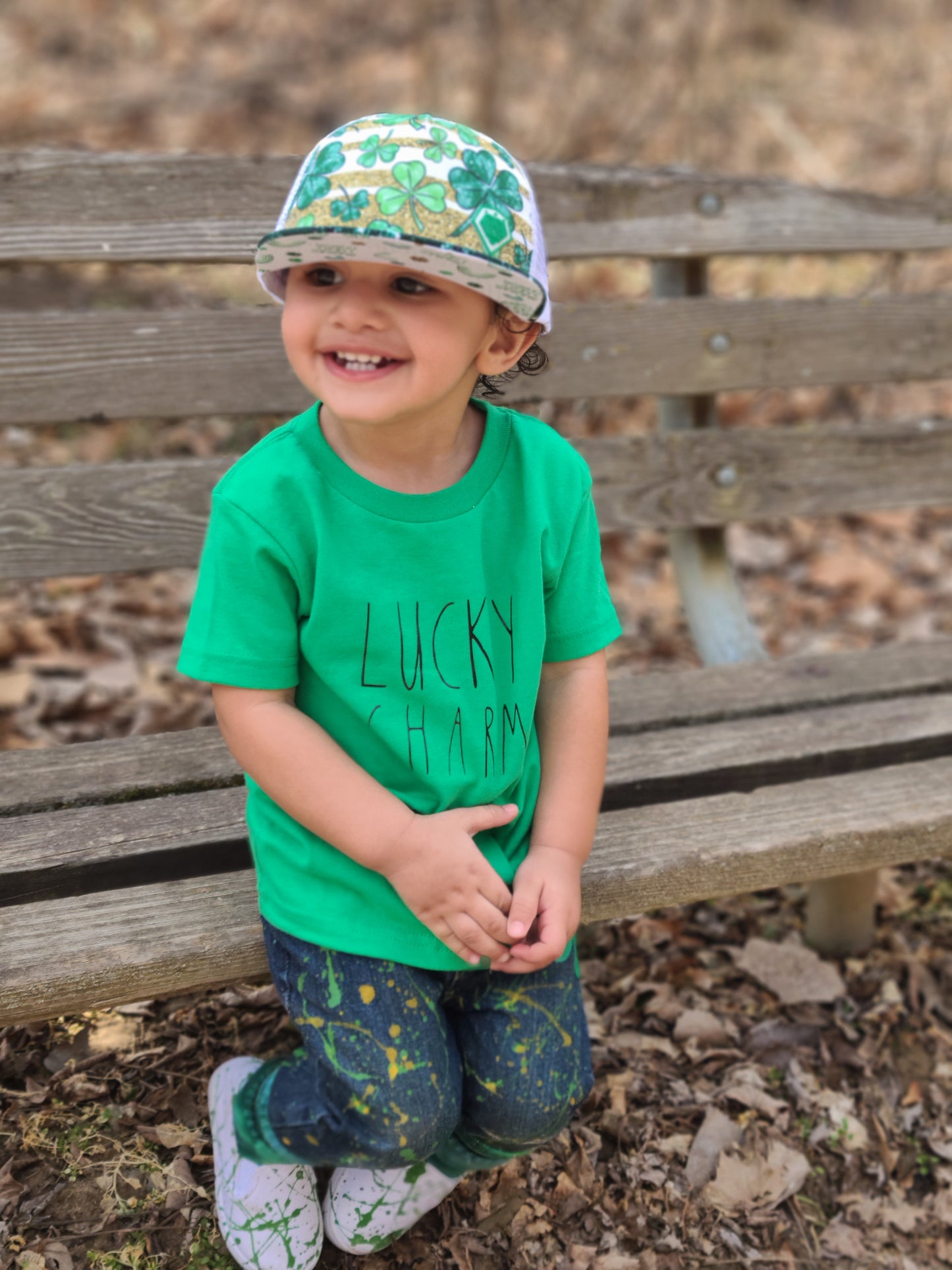 Lucky Charm St. Patricks Day Girls Shirt Boys Shirt