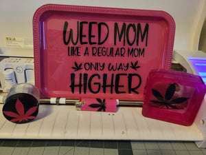 Weed Mom Rolling Trays 4pc