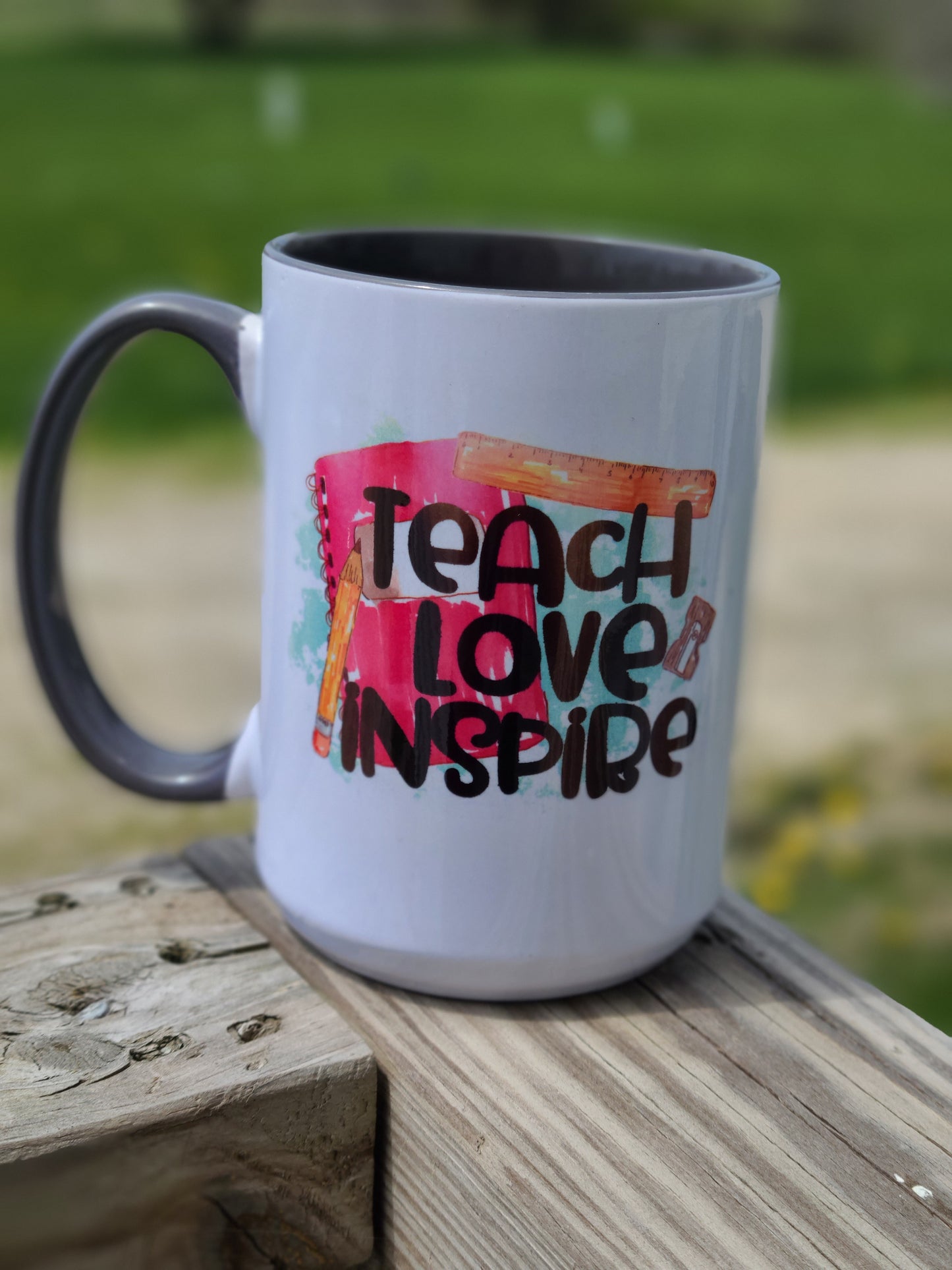 Teach Love Inspire Tumbler or Coffee Mug