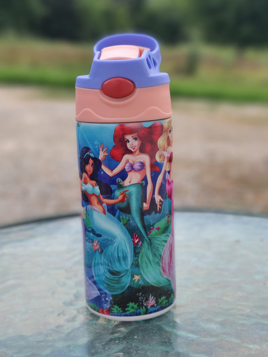 Mermaid Kids Flip Top Cups Tumbler