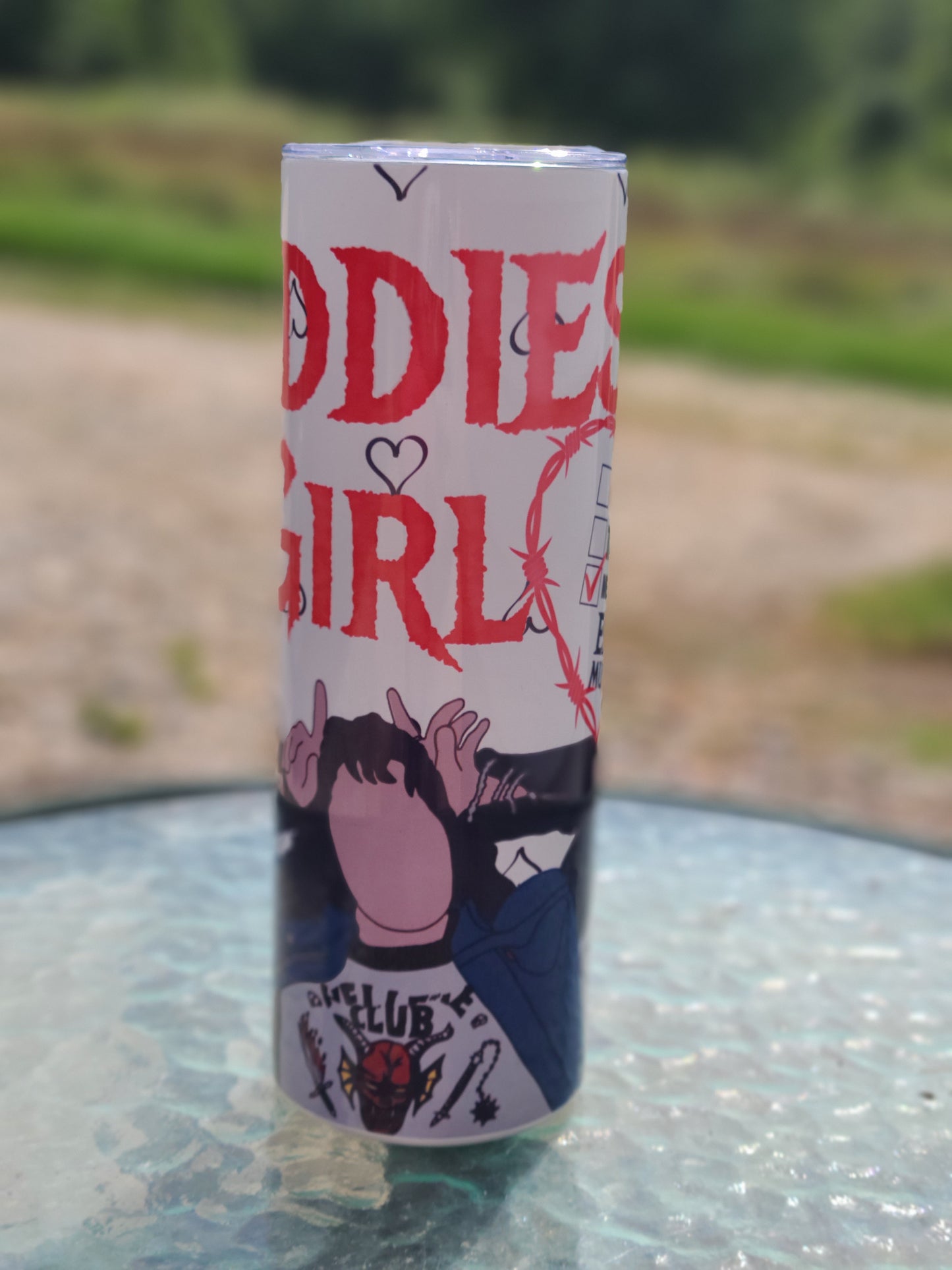 Eddies Girl Stranger Things Tumbler Mug Sippy Cup Bottle