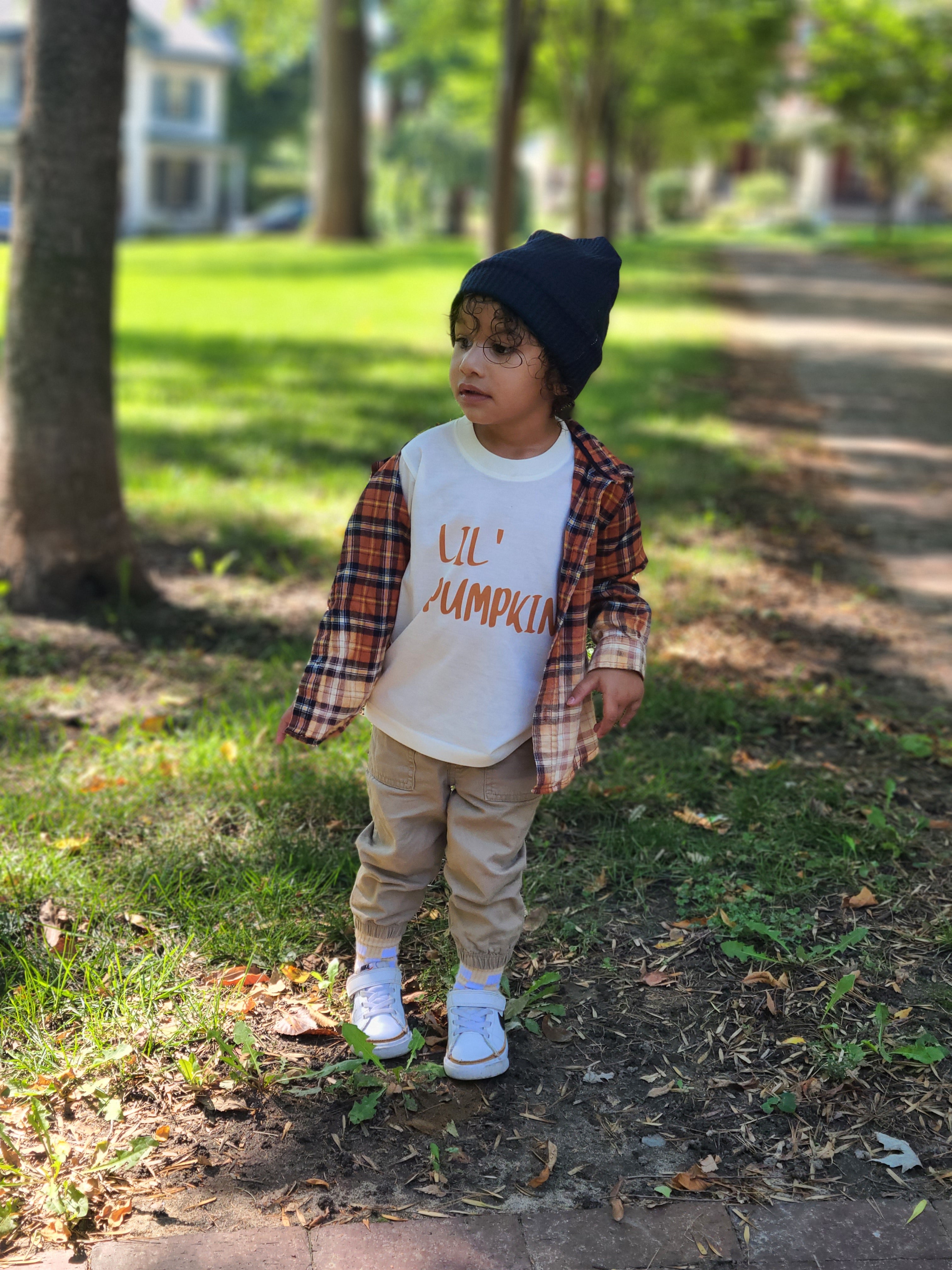 Lil Pumpkin Fall Girls Shirt Boys Shirt