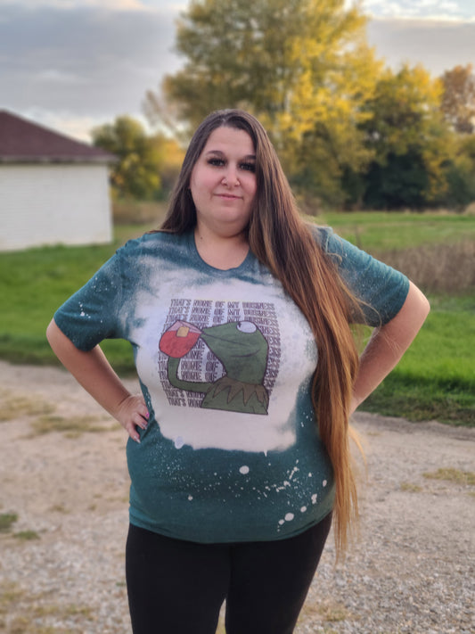 Kermit None of My Business Ladies Shirt Girls