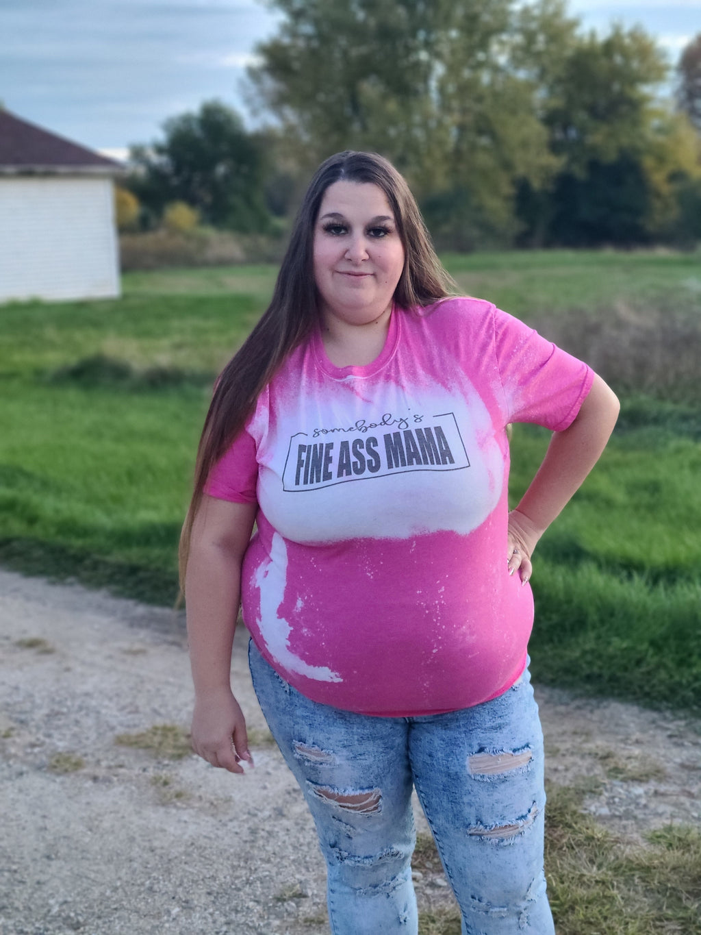 Somebody's Fine Ass Mama Ladies Shirt