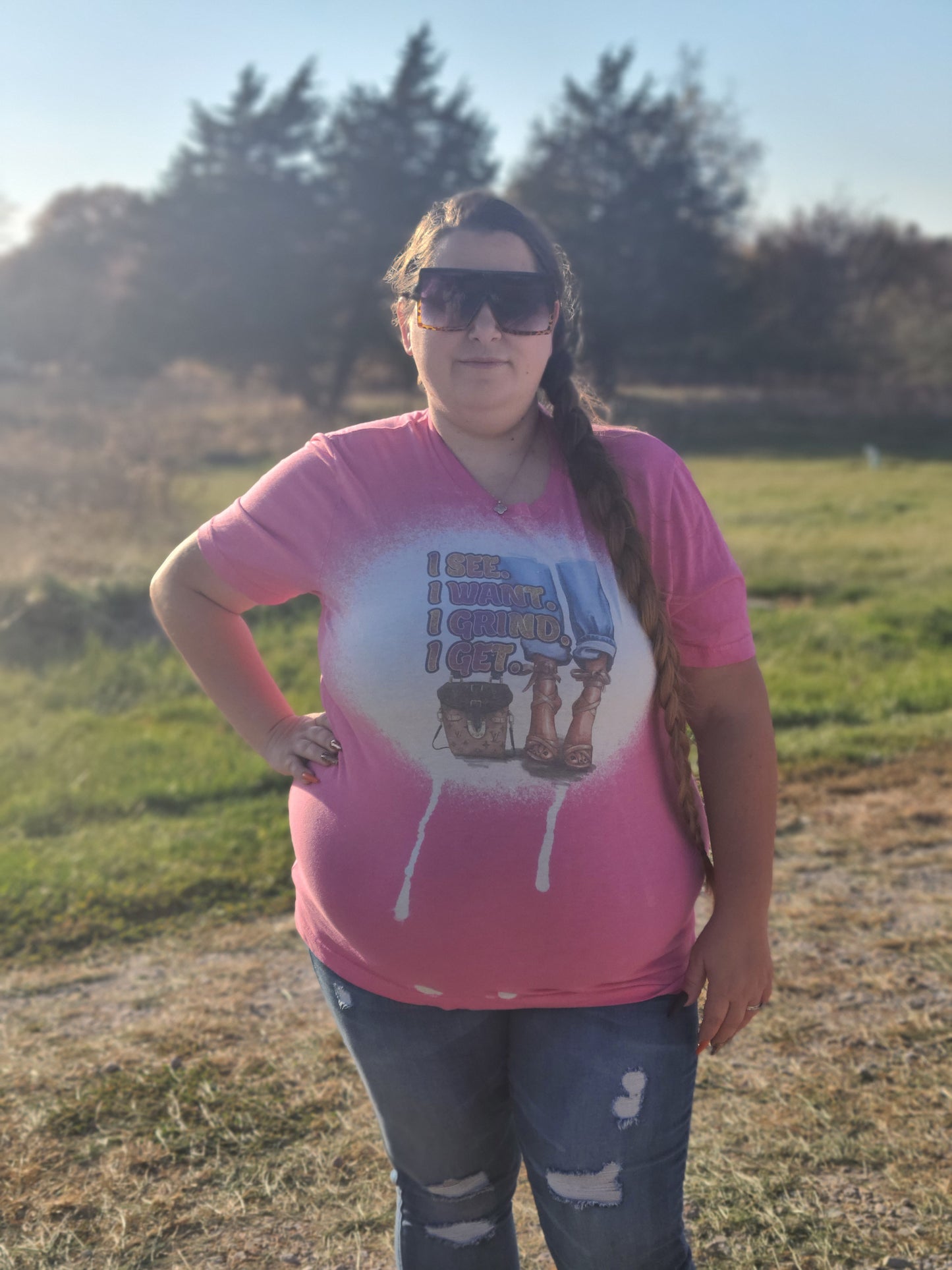 I See I want I Grind I Get Ladies Shirt